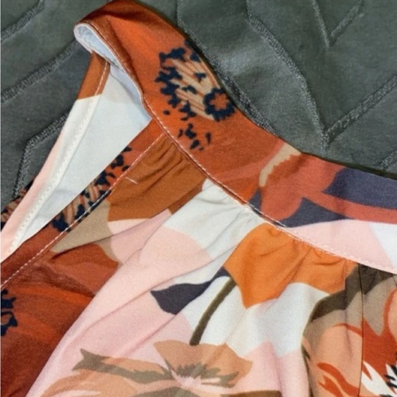 Boho Floral Print Halter Top Blouse Shirt - Picture 8 of 8